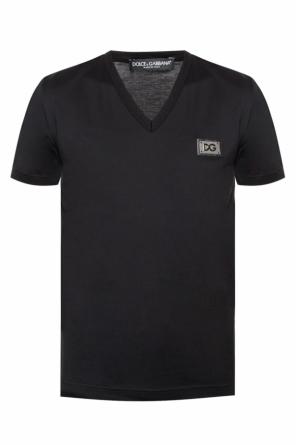Logo-patched t-shirt, zdjęcie 1 Logo-patched t-shirt od Dolce & Gabbana